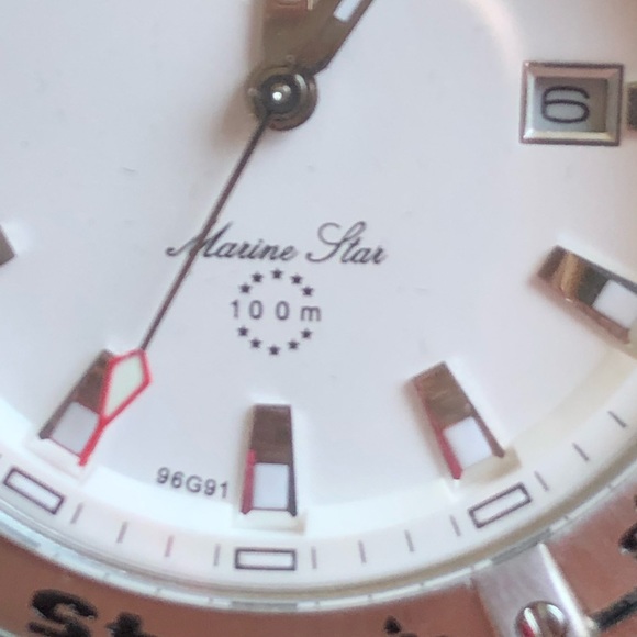 NIB BULOVA Marine Star Men’s Watch Silver - Picture 3 of 7